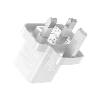 Carregador de Rede Baseus GaN5 UK, 30W, 3A, 1 x USB-C, Branco P10110906213-00