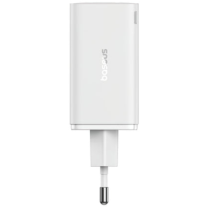 Carregador de rede Baseus GaN6 Pro, 65W, 3,25A, 2 x USB-A - 2 x USB-C, branco 