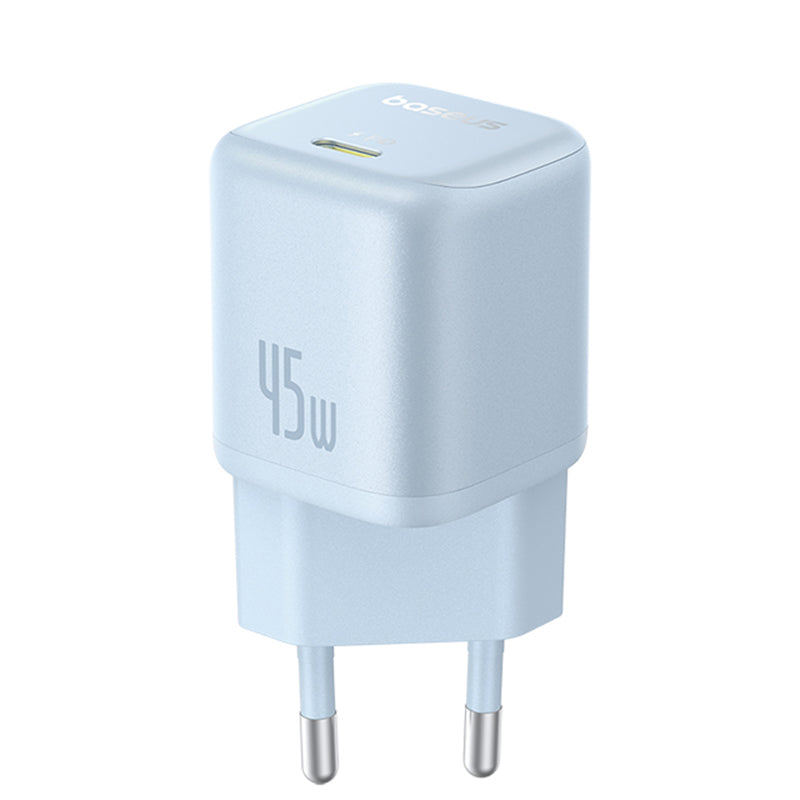 Carregador de Rede Baseus PicoGo, 45W, 3A, 1 x USB-C, Azul P10176800313-00