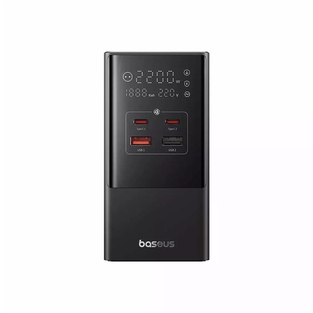 Carregador de rede Baseus PowerCombo, 35W, 5A, 2 x USB-A - 2 x USB-C - 3 x Schuko, preto E00023606113-00 