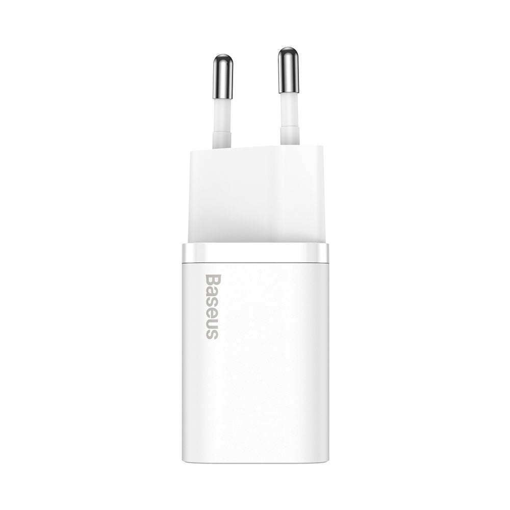 Carregador de rede Baseus Super Si 1C, 30W, 3A, 1 x USB-C, branco CCSUP-J02 