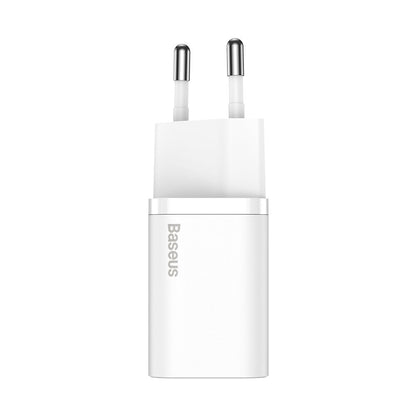 Carregador de rede Baseus Super Si 1C, 30W, 3A, 1 x USB-C, branco CCSUP-J02 