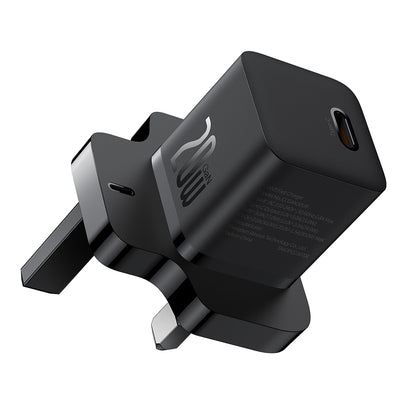 Carregador de Rede Baseus UK, 20W, 3A, 1 x USB-C, Preto P10110907113-00
