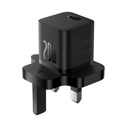 Carregador de Rede Baseus UK, 20W, 3A, 1 x USB-C, Preto P10110907113-00