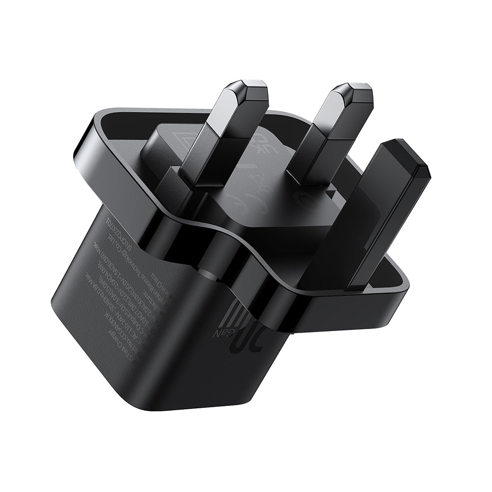 Carregador de Rede Baseus UK, 20W, 3A, 1 x USB-C, Preto P10110907113-00
