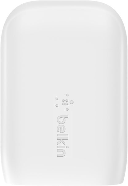Carregador de Rede Belkin BoostCharge Dual, 37W, 3A, 1 x USB-A - x USB-C, Branco WCB007vfWH