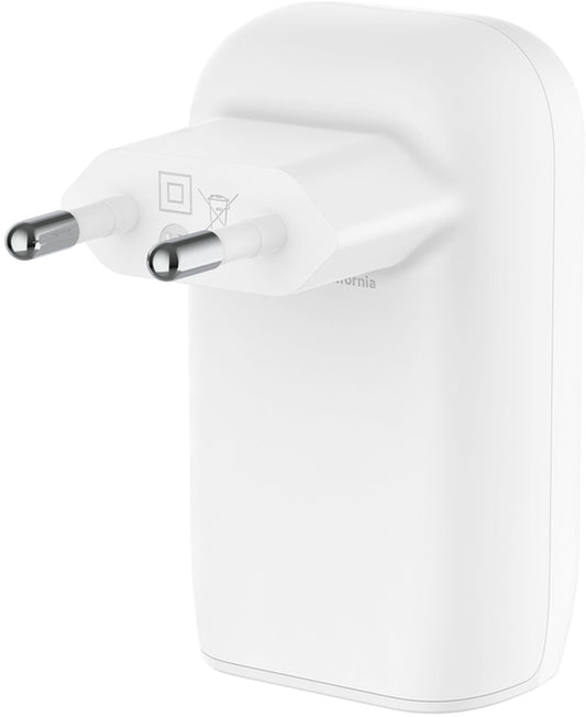 Carregador de Rede Belkin BoostCharge, 67W, 3A, 3 x USB-C, Branco WCC002vfWH