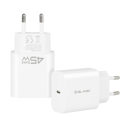 Carregador de Rede Blavec BC-7, 45W, 3A, 1 x USB-C, Branco