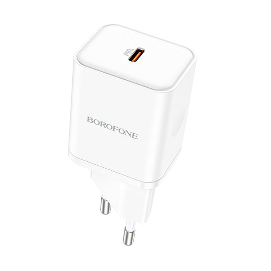 Carregador de Rede Borofone BN6 Field, 20W, 3A, 1 x USB-C, Branco
