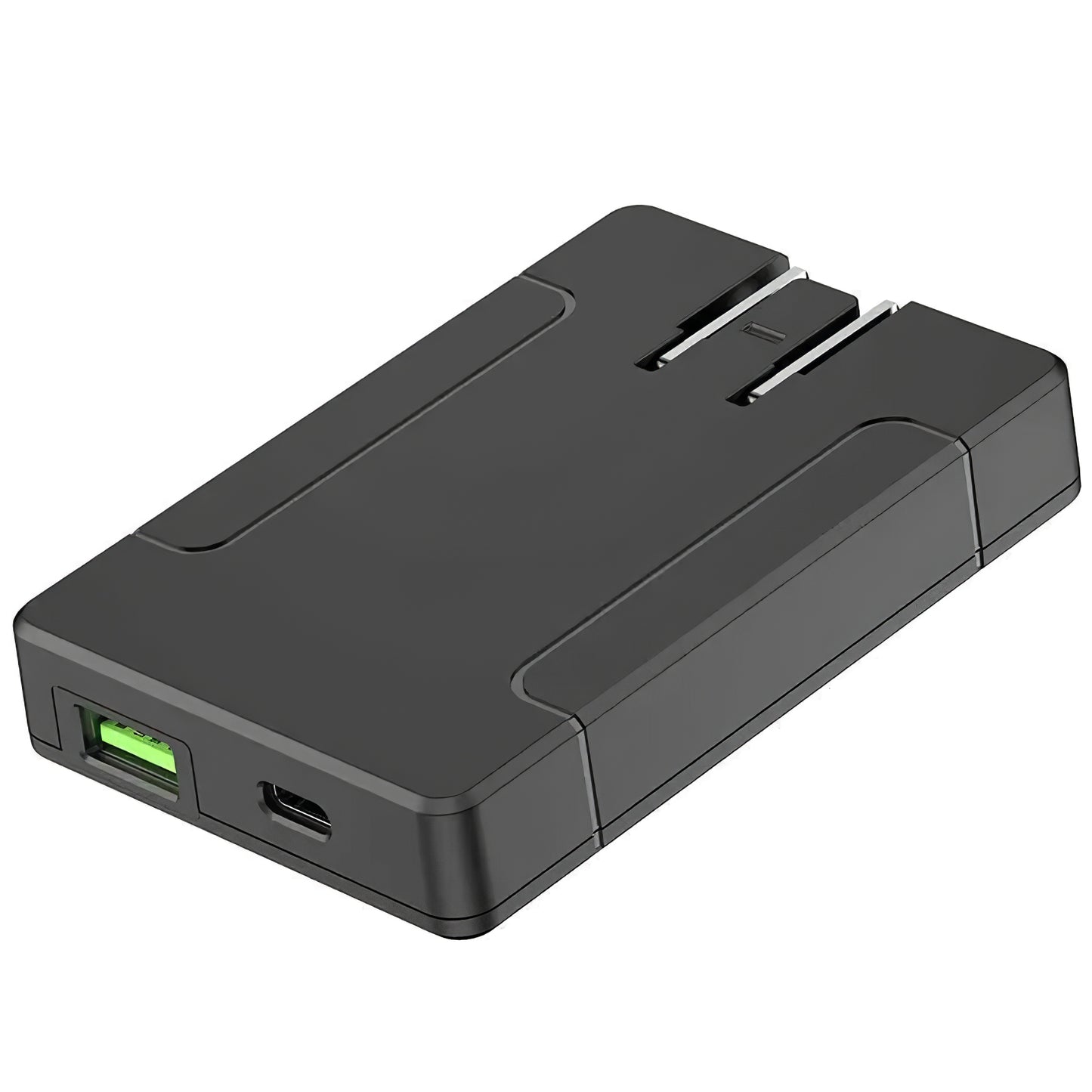 Carregador de rede Budi, 65W, 3A, 1 x USB-A - 1 x USB-C, preto, recondicionado 