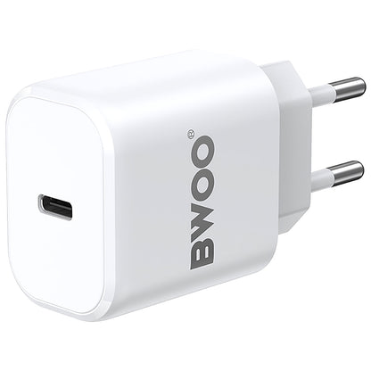 Carregador de rede BWOO BO-CDA105, 20W, 3A, 1 x USB-C, branco 