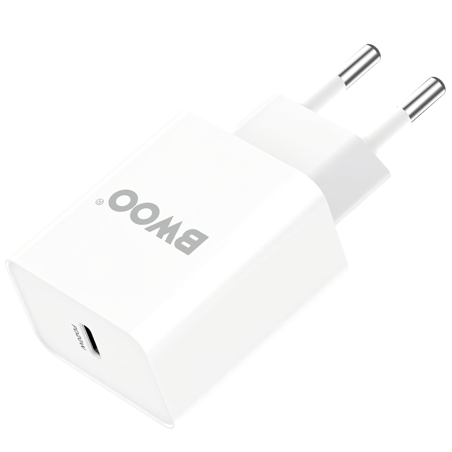 Carregador de rede BWOO BO-CDA119, 20W, 4A, 1 x USB-C, branco 