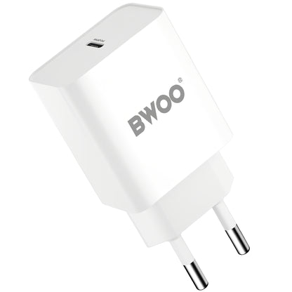 Carregador de rede BWOO BO-CDA119, 20W, 4A, 1 x USB-C, branco 