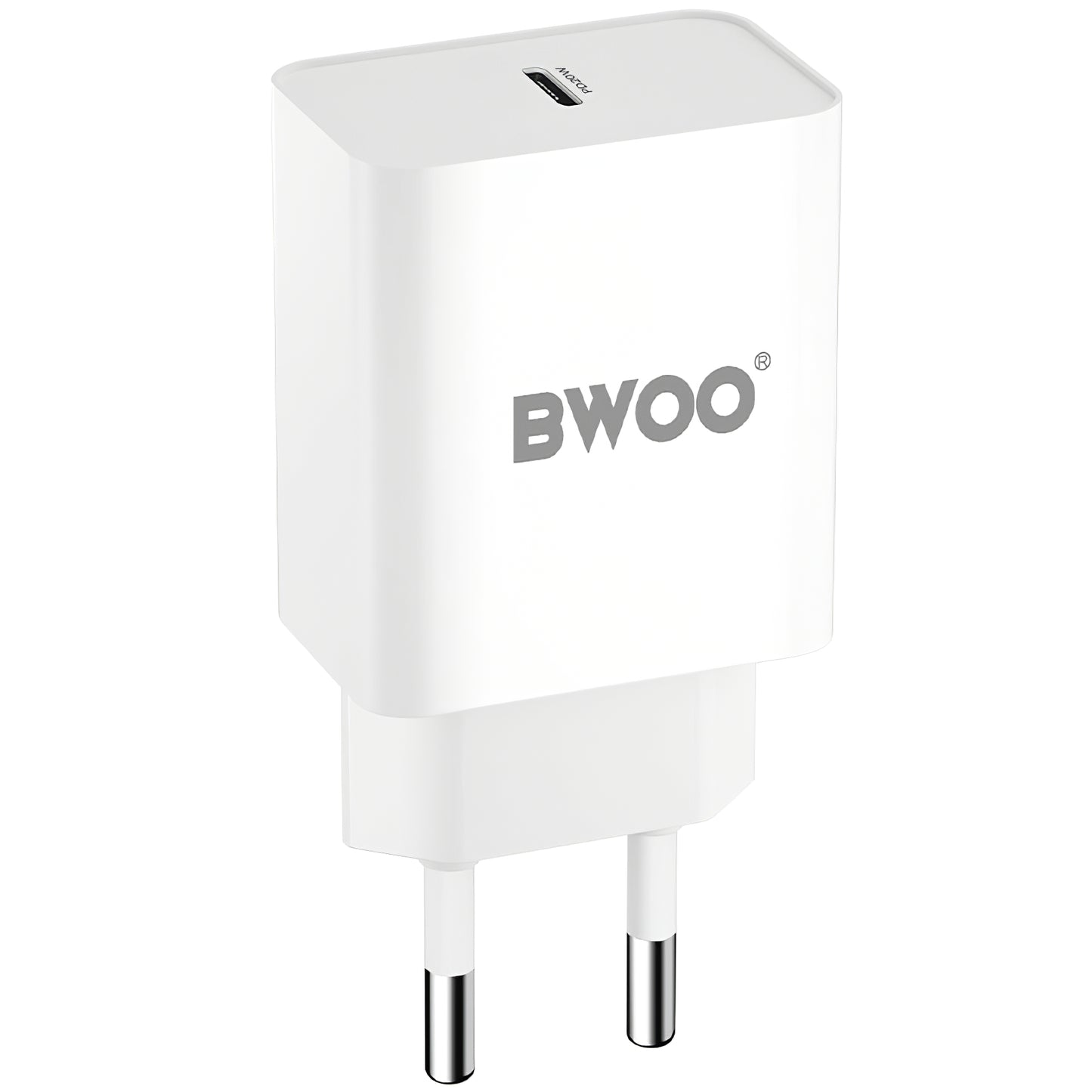 Carregador de rede BWOO BO-CDA119, 20W, 4A, 1 x USB-C, branco 