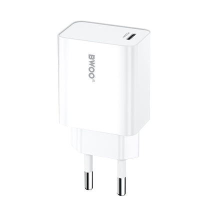 Carregador de Rede BWOO CDA226, 20W, 3A, 1 x USB-C, Branco