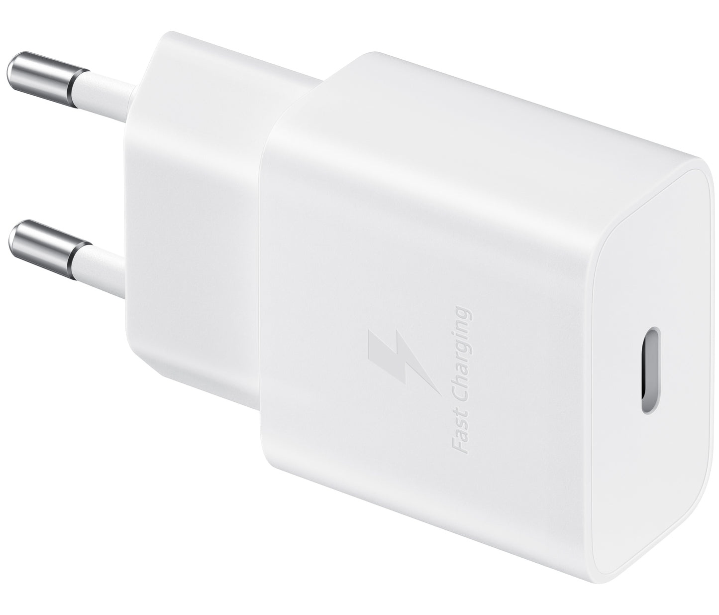 Carregador de rede USB-C da Samsung com cabo USB-C, 15 W, 2 A, 1 x USB-C, branco EP-T1510XWEGEU