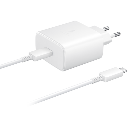 Samsung EP-TA845 + DW767JWE, 45W, 4.05A, 1 x USB-C, 1 x USB-C, Branco GP-PTU020SOFWQ