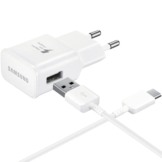 Samsung EP-TA200W + DG970BWE, 15W, 2A, 1 x USB-A, Branco GP-PTU020SOBWWQ