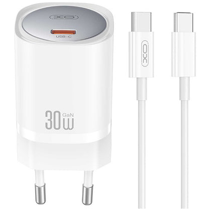 XO Design CE20, 30W, 3A, 1 x USB-C, branco 