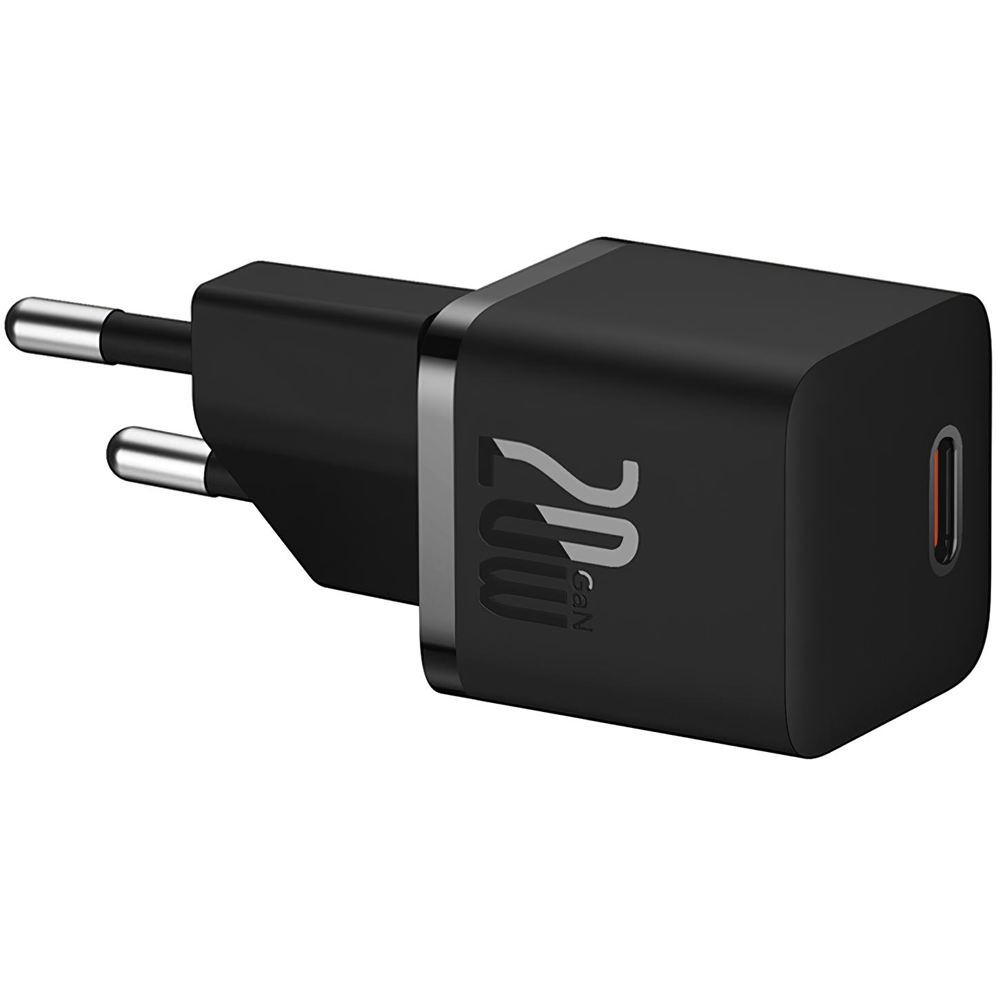 Carregador de rede com cabo USB-C GaN5 da Baseus GaN5, 20W, 3A, 1 x USB-C, preto P10110900113-00 