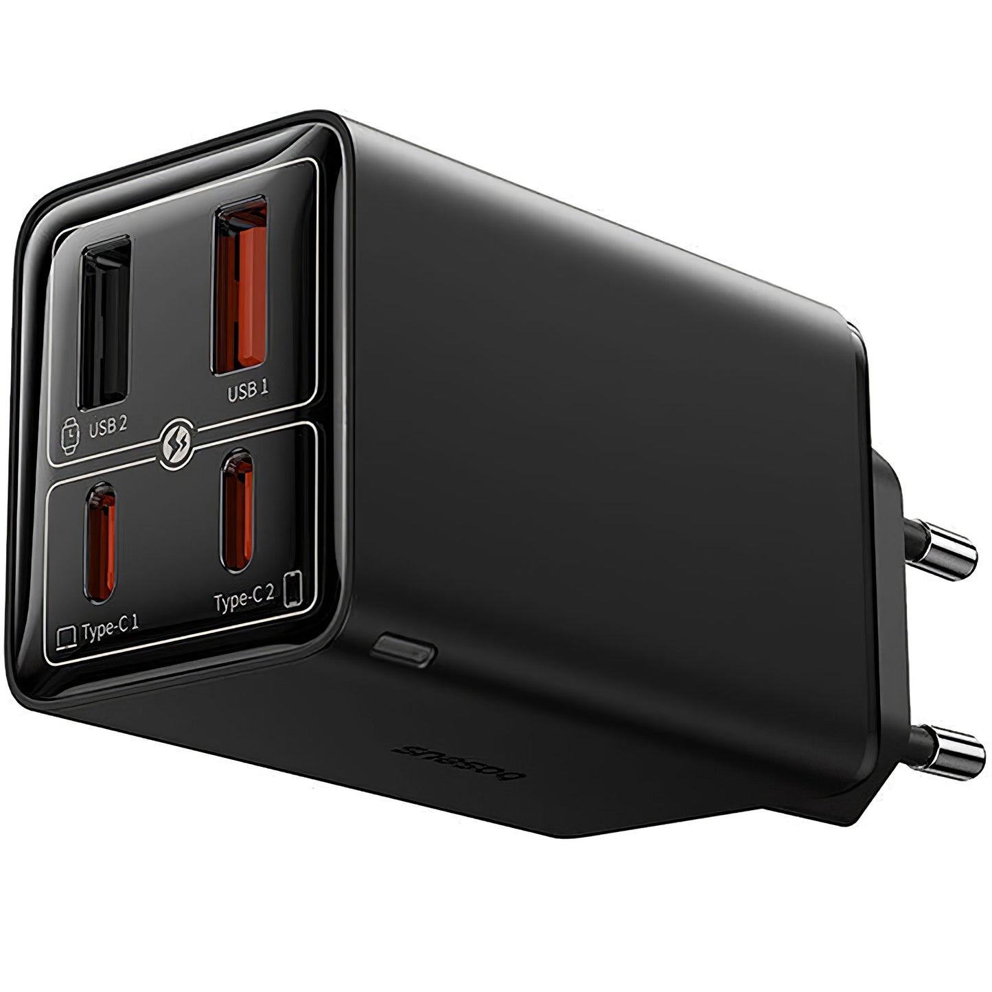 Carregador de rede com cabo USB-C Baseus GaN6 Pro com cabo USB-C, 100 W, 3,25 A, 2 x USB-A - 2 x USB-C, preto P10162705112112-00 