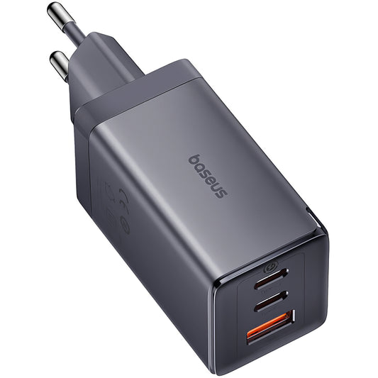 Carregador de rede com cabo USB-C Baseus GaN5 Ultra USB-C com cabo USB-C, 65 W, 3,25 A, 1 x USB-A - 2 x USB-C, cinzento P10110812827-Z1