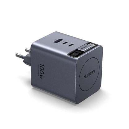 Carregador de Rede com Cabo USB-C UGREEN X616 (65828), 100W, 5A, 1 x USB-A - 3 x USB-C, Cinzento