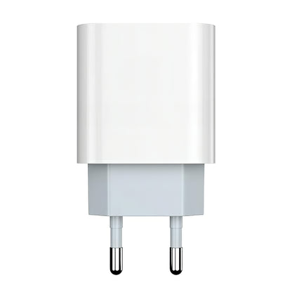 Carregador de Rede com Cabo USB-C Prestico F8S, 20W, 3A, 1 x USB-C, Branco