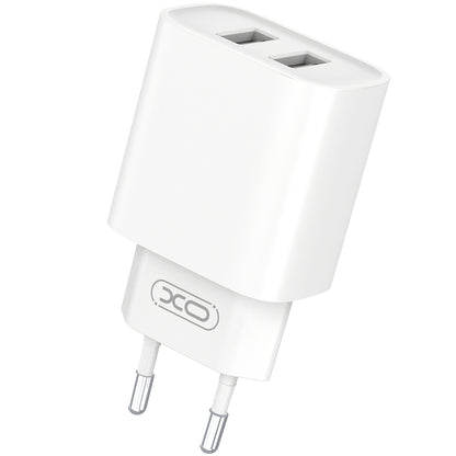 XO Design XO Design BPCE02C Carregador de rede com cabo USB-C, 10,5 W, 2,1 A, 2 x USB-A, branco 