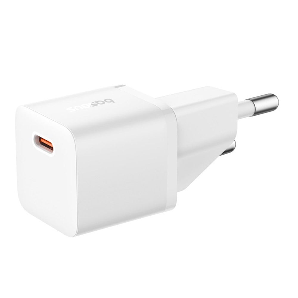 Carregador de Rede com Cabo USB-C Baseus GaN5, 20W, 3A, 1 x USB-C, Branco P10110900213-01
