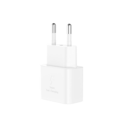 Carregador de Rede com Cabo USB-C XO Design L167, 25W, 3A, 1 x USB-C, Branco