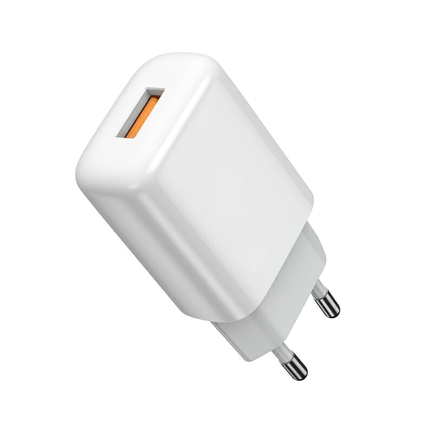 Carregador de Rede com Cabo Lightning Prestico F9S, 12W, 2.4A, 1 x USB-A, Branco