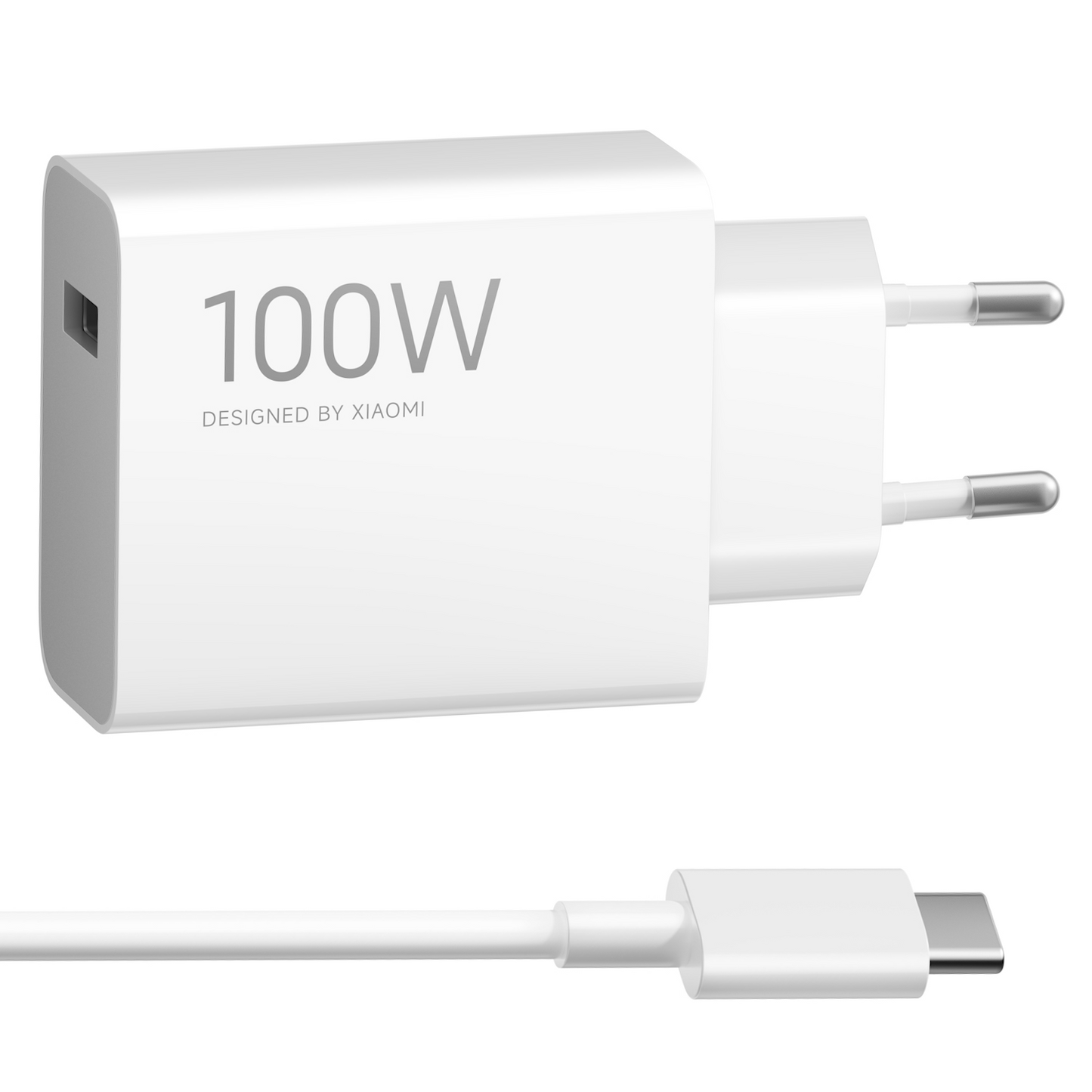 Carregador de Rede com Cabo USB-C Xiaomi MY-19-ER, 100W, 6.1A, 1 x USB-A, Branco BHR095VEU