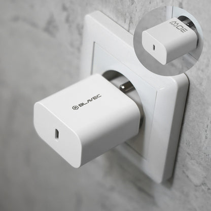 Carregador de Rede com Cabo USB-C Blavec BC-14, 30 W, 3 A, 1 x USB-C, Branco