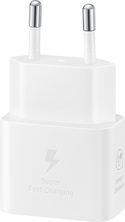 Carregador de rede Samsung com cabo USB-C Samsung, 25 W, 3 A, 1 x USB-C, branco EP-T2510XWEGEU 