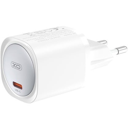 XO Design CE20, 30W, 3A, 1 x USB-C, branco 