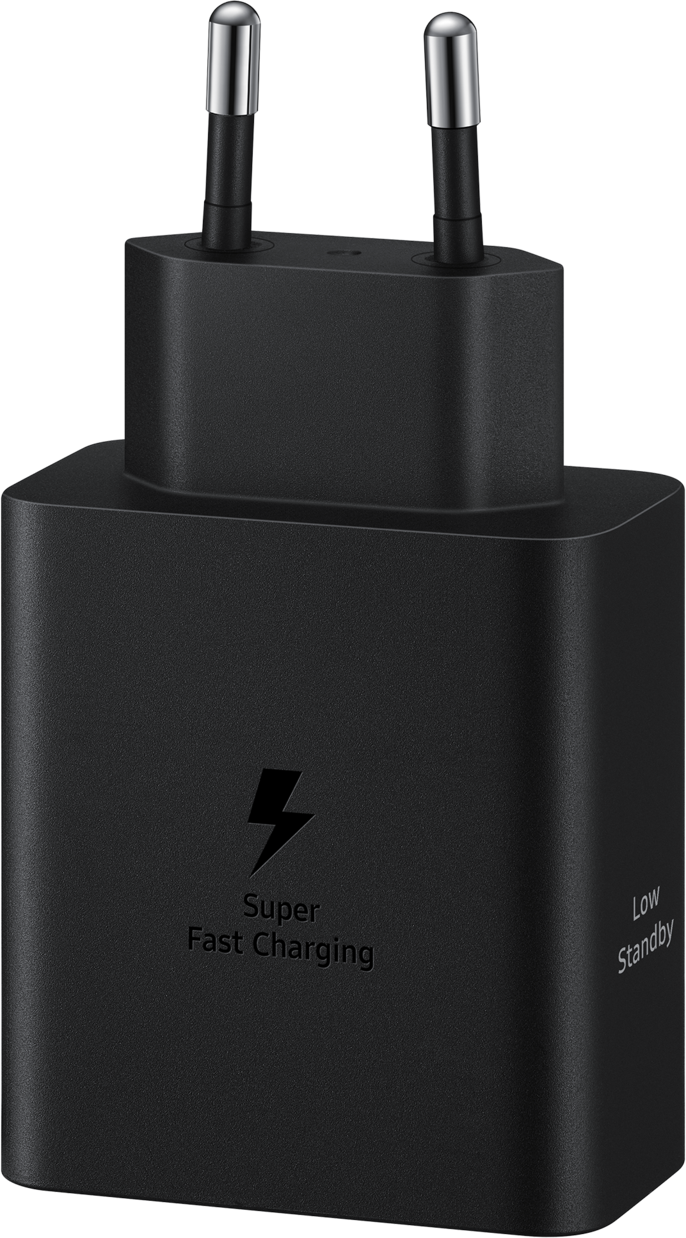 Carregador de rede Samsung com cabo USB-C, 50 W, 3 A, 2 x USB-C, preto EP-T5020XBEGEU