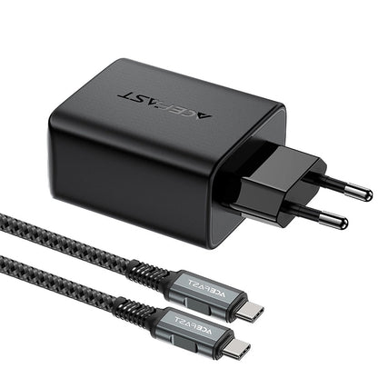 Carregador de cabos de rede Acefast A17 TV Hub, 65W, 3A, 1 x HDMI - 1 x USB-A - 1 x USB-C, preto 