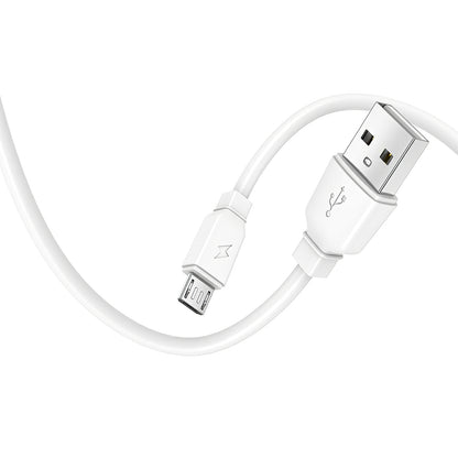 Carregador de rede Prestico F7S com cabo microUSB, 12 W, 2,4 A, 1 x USB-A, branco 