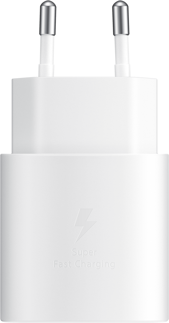 Carregador de rede USB-C da Samsung com cabo USB-C, 25 W, 3 A, 1 x USB-C, branco EP-TA800XWEGWWW