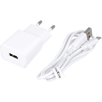 MaXlife MXTC-01, 10,5 W, 2,1 A, 1 x USB-A, branco