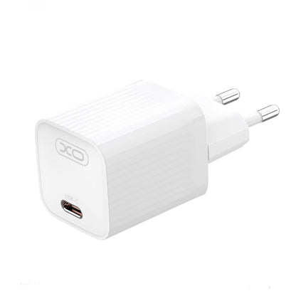 Carregador de Rede com Cabo USB-C XO Design L148, 30W, 3A, 1 x USB-C, Branco