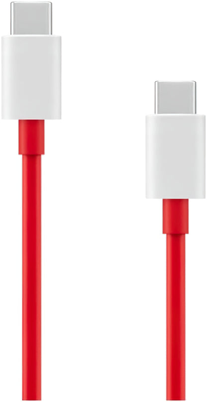 Carregador de Rede com Cabo USB-C OnePlus OSABBCBBAE, 120W, 7.3A, 1 x USB-A - 1 x USB-C, Branco 5461100631
