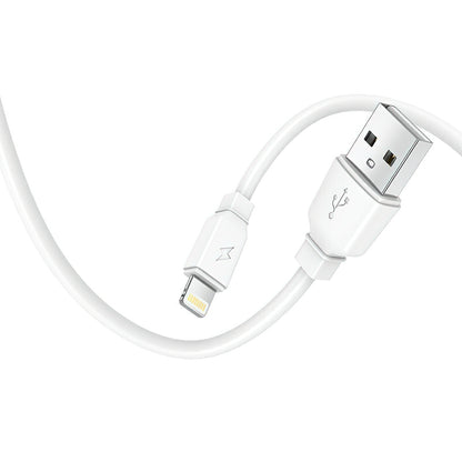 Carregador de Rede com Cabo Lightning Prestico F9S, 12W, 2.4A, 1 x USB-A, Branco