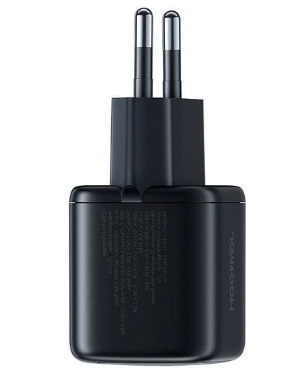 Carregador de Rede com Cabo USB-C Joyroom JR-TG7, 33W, 3A, 1 x USB-A - 1 x USB-C, Preto