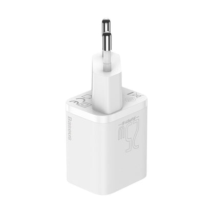 Carregador de rede Baseus Super Si USB-C com cabo USB-C, 25W, 3A, 1 x USB-C, branco TZCCCSUP-L02 