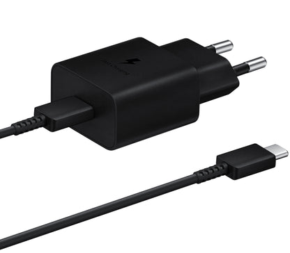 Carregador de rede USB-C da Samsung com cabo USB-C, 15 W, 2 A, 1 x USB-C, preto EP-T1510XBEGEU EP-T1510XBEGEU