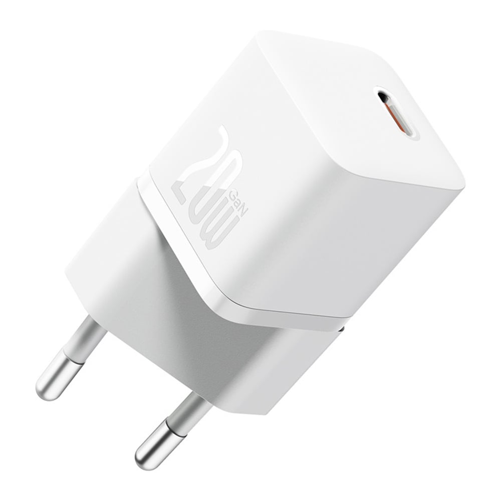 Carregador de Rede com Cabo USB-C Baseus GaN5, 20W, 3A, 1 x USB-C, Branco P10110900213-01