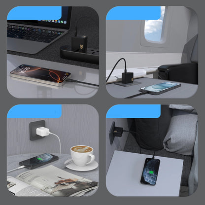 Carregador de Rede com Cabo USB-C Dudao A28C, 45W, 3A, 1 x USB-C, Branco