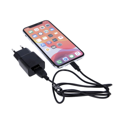 Carregador de Rede com Cabo microUSB MaXlife MXTC-01, 10.5W, 2.1A, 1 x USB-A, Preto